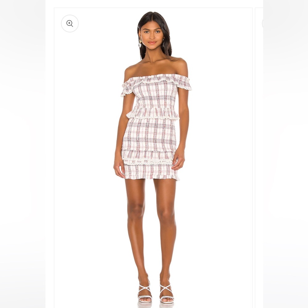 NWT Tularosa Teri Dress in Red and Blue Plaid❤️🤍💙